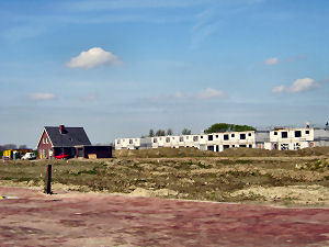 Nieuwbouw in Lewedorp, één van de groeikernen